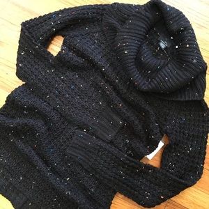 Festive black sweater